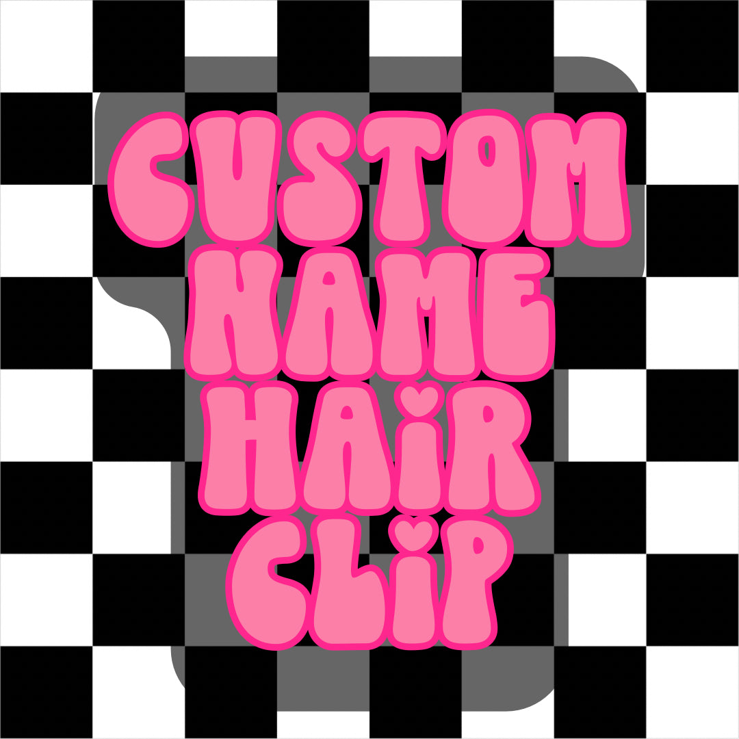 Custom Personalized Hair/Bow Clip