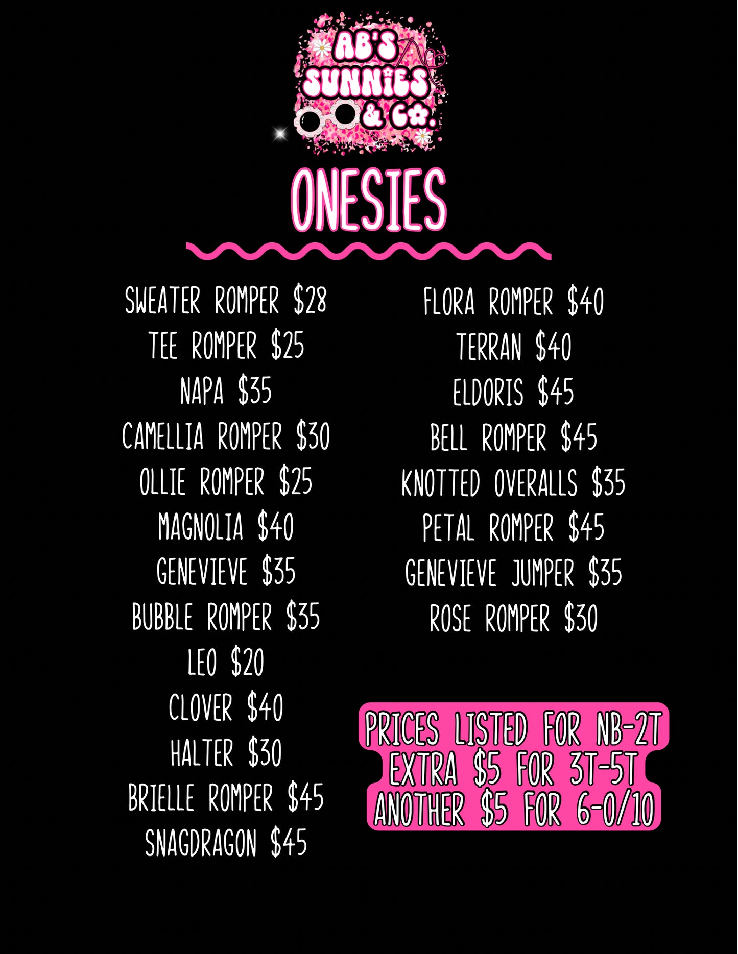 Price List ⚡️