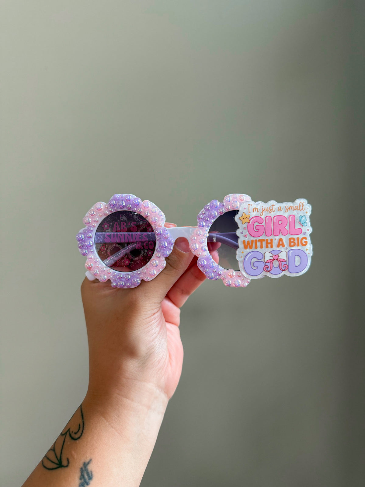RTS Small Girl with a Big God sunnies