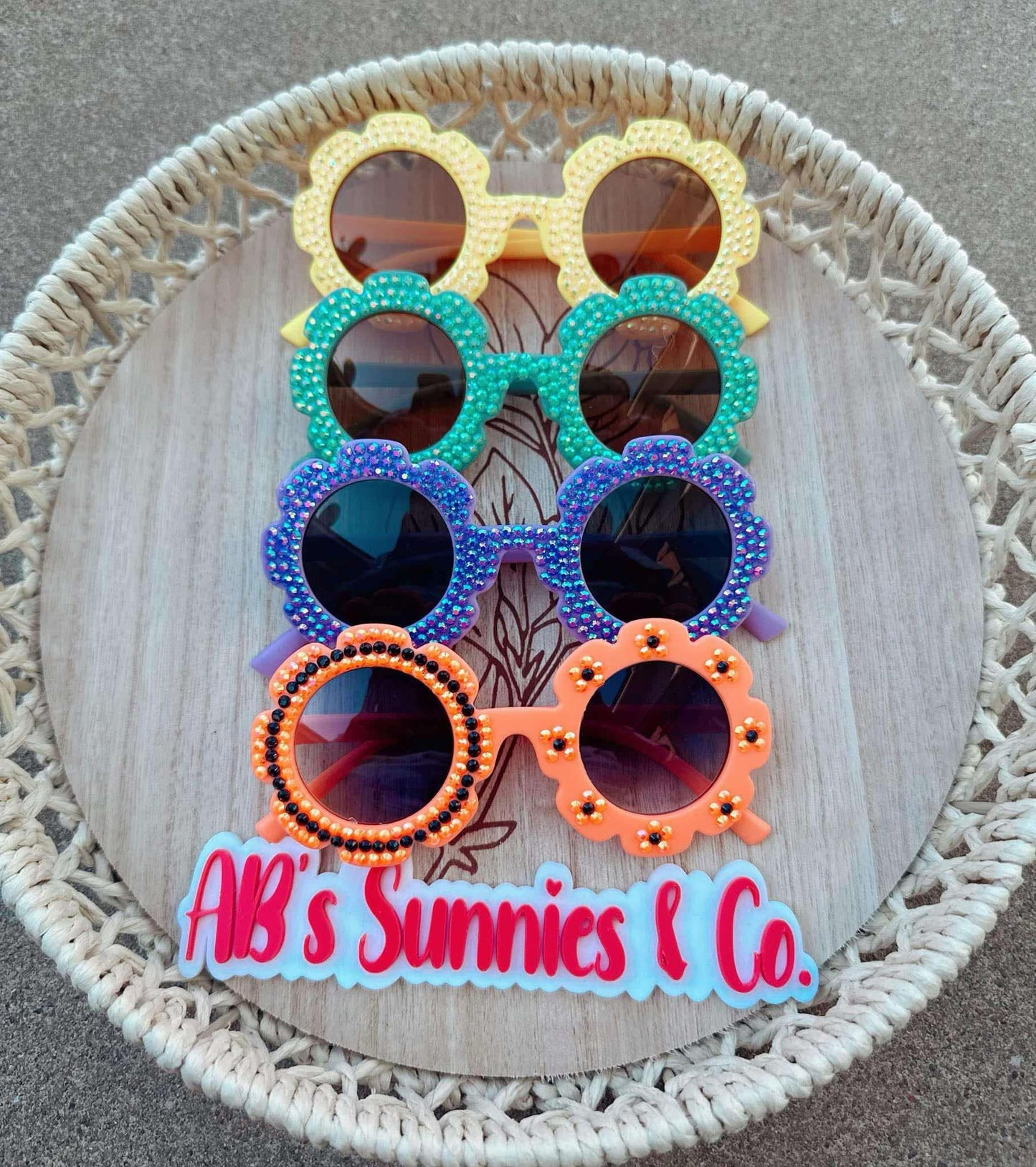 Solid Rhinestone Sunnies