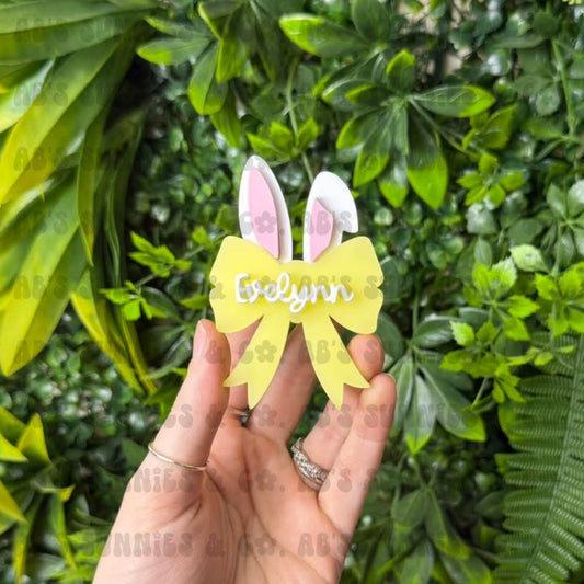 bunny ear bow | hair clip