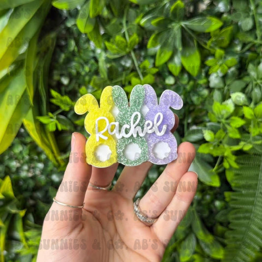 Bunny silhouettes | Hair Clip