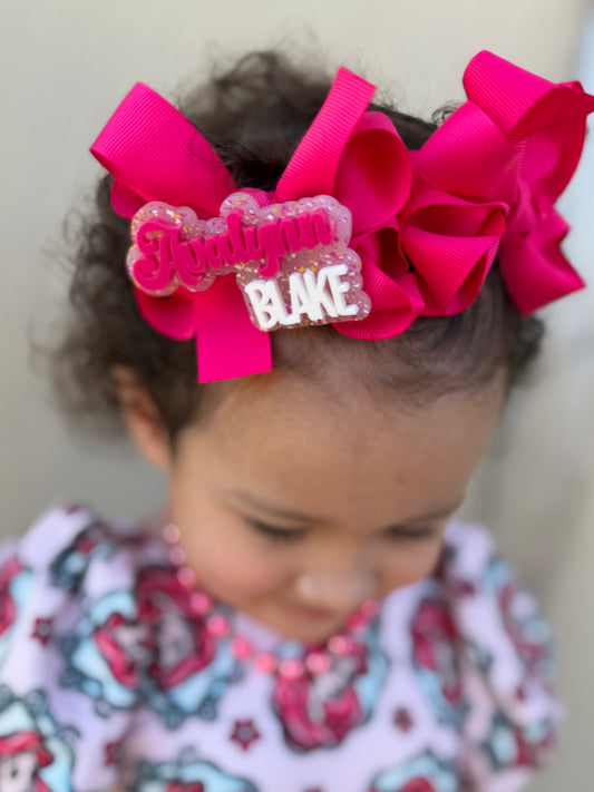First + Middle Name Hair Clip